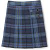 French Toast Girls’ Plaid Adjustable Waist Pleated-Front Two-tab Scooter(Blue & Red Plaid)