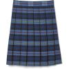 French Toast Girls’ Plaid Pleated Skirt(Blue & Red Plaid)