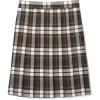 French Toast Girls’ Plaid Pleated Skirt(Brown Plaid)