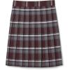 French Toast Girls’ Plaid Pleated Skirt(Burgundy Plaid)