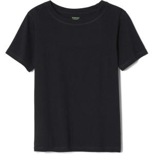 French Toast Boys Adaptive Short Sleeve Super-Soft Crewneck Tee Shirt with Flat Seams(Black)