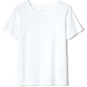 French Toast Boys Adaptive Short Sleeve Super-Soft Crewneck Tee Shirt with Flat Seams(White)