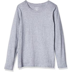 French Toast Boys Long Sleeve Crewneck Tee T-Shirt T Shirt(Heather Gray)