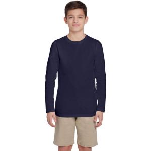 French Toast Boys Long Sleeve Crewneck Tee T-Shirt T Shirt(Navy)