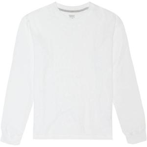 French Toast Boys Long Sleeve Thermal Waffle Tee T-Shirt White(White)