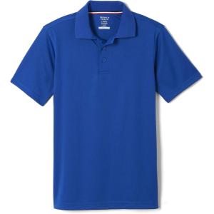 French Toast Boys’ Short Sleeve Moisture Wicking Stretch Sport Polo Shirt (Kids Standard & Husky Sizes)(Royal Blue)