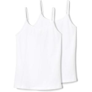 French Toast Girls 2-Pack Basic Cami Tops(White/White)