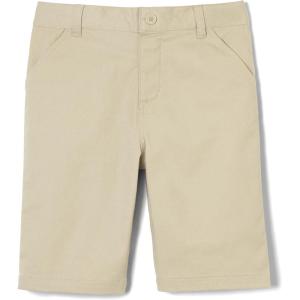 French Toast Girls Adaptive Bermuda Shorts with Hook and Loop Closure(Khaki)