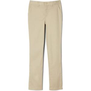French Toast Girls’ Adaptive Straight Leg Pants with Hook and Loop Closure and Pull-Apart Leg Openings(Khaki)