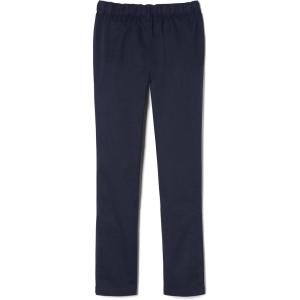 French Toast Girls’ Adaptive Straight Leg Pants with Hook and Loop Closure and Pull-Apart Leg Openings(Navy)