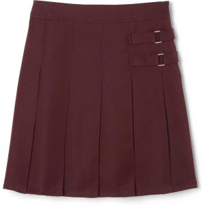 French Toast Girls Adjustable Waist Pleated-Front Two-tab Scooter(Burgundy)