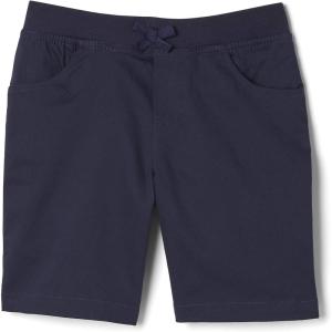 French Toast Girls Pull-On Cotton Twill Shorts with Pockets(Navy)