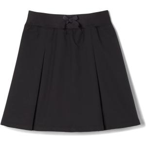 French Toast Girls’ Pull-on Kick Pleat Scooter School Uniform Skirt(Black)