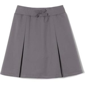 French Toast Girls’ Pull-on Kick Pleat Scooter School Uniform Skirt(Grey)