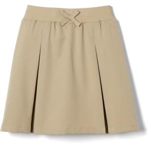 French Toast Girls’ Pull-on Kick Pleat Scooter School Uniform Skirt(Khaki)