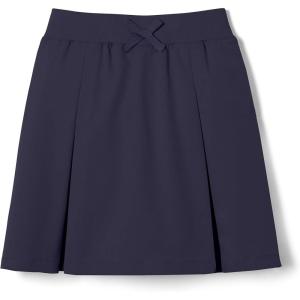 French Toast Girls’ Pull-on Kick Pleat Scooter School Uniform Skirt(Navy)