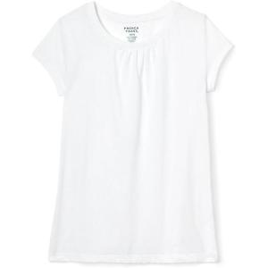 French Toast Girls’ Toddler Short Sleeve Crewneck Tee T-Shirt(All White)