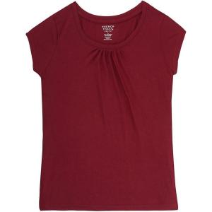 French Toast Girls’ Toddler Short Sleeve Crewneck Tee T-Shirt(Beet Red)