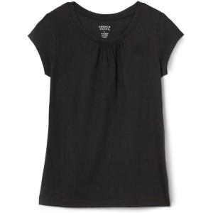 French Toast Girls’ Toddler Short Sleeve Crewneck Tee T-Shirt(Black)