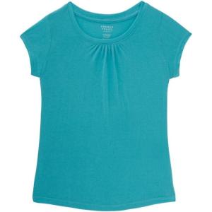 French Toast Girls’ Toddler Short Sleeve Crewneck Tee T-Shirt(Blue Curacao)