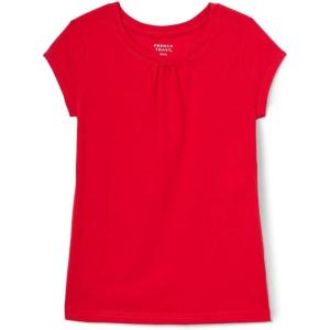 French Toast Girls’ Toddler Short Sleeve Crewneck Tee T-Shirt(Red)