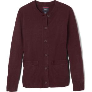 French Toast Little Girls’ Knit Cardigan Sweater(Burgundy)