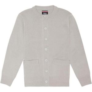 French Toast Little Girls’ Knit Cardigan Sweater(Heather Gray)