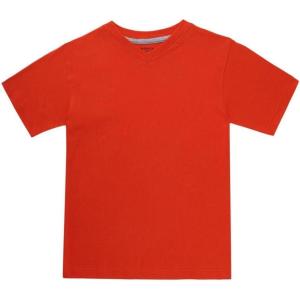 French Toast Men’s Short Sleeve V-Neck Tee(Cherry Tomato)