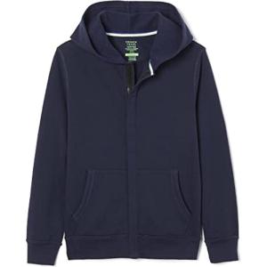 French Toast Unisex Child Adaptive Long Sleeve Fleece Hoodie With Flat Seams And Hidden Hook Loop Closure Sweatshirt(Navy)