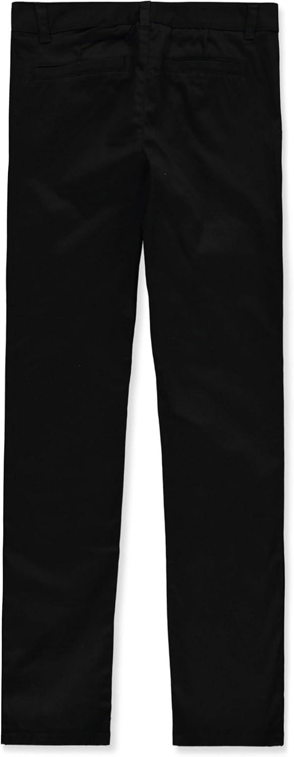imageFrench Toast Womens Teen and Young Womens Straight Fit Stretch Twill PantBlack