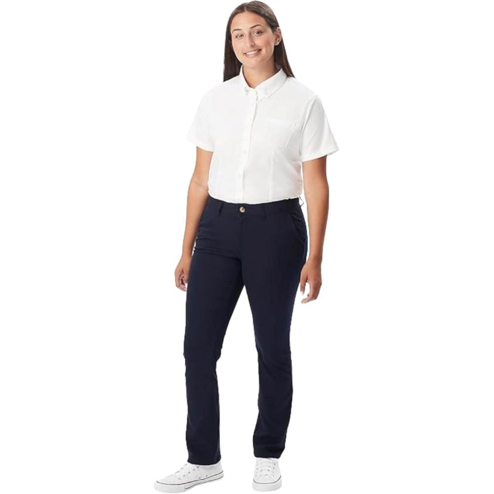 imageFrench Toast Womens Teen and Young Womens Straight Fit Stretch Twill PantNavy