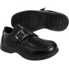 French Toast Boys Shoes – Kids Oxford School Uniform Loafer Church Dress Shoes Slip-On Faux-Leather (Toddler-Big Kid) (Black)(Black Buckle)