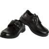 French Toast Boys Shoes – Kids Oxford School Uniform Loafer Church Dress Shoes Slip-On Faux-Leather (Toddler-Big Kid) (Black)(Black Buckle)