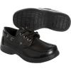 French Toast Boys Shoes – Kids Oxford School Uniform Loafer Church Dress Shoes Slip-On Faux-Leather (Toddler-Big Kid) (Black)(Black Slip-on Lace-up)