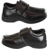 French Toast Boys Shoes – Kids Oxford School Uniform Loafer Church Dress Shoes Slip-On Faux-Leather (Toddler-Big Kid) (Black)(Black Strap)