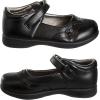 French Toast Girls Mary Jane Shoes Uniform Ballet Flats Dress School Shoes for Girls Size Toddler, Little Kid, Big Kid, Adult(Black Petal)