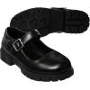French Toast Girls Round Toe Ankle Strap Maryjane School Shoes – Mary Jane Chunky Platform Oxford Dress Shoe Pumps – Black/Navy/Brown (Size 12-5 Little Kid/Big Kid)(Black)