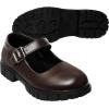 French Toast Girls Round Toe Ankle Strap Maryjane School Shoes – Mary Jane Chunky Platform Oxford Dress Shoe Pumps – Black/Navy/Brown (Size 12-5 Little Kid/Big Kid)(Brown)