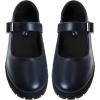 French Toast Girls Round Toe Ankle Strap Maryjane School Shoes – Mary Jane Chunky Platform Oxford Dress Shoe Pumps – Black/Navy/Brown (Size 12-5 Little Kid/Big Kid)(Navy)