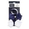 French Toast Kid’s School Uniform Bow Clips, Headband and Ponytail Holders, 4-pack, Navy Blue & White, One Size