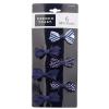 French Toast Kid’s School Uniform Bow Clips, Headband and Ponytail Holders, 4-pack, Navy Blue & White, One Size