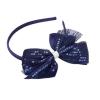 French Toast Kid’s School Uniform Headbands, 4-pack, Navy Blue & White, One Size