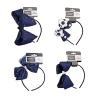 French Toast Kid’s School Uniform Headbands, 4-pack, Navy Blue & White, One Size