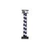 French Toast Kid’s School Uniform Self-Hinge Barrettes and Ponytail Holders, 4-pack, Navy Blue & White, One Size