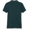 French Toast Women’s Cotton Blend Stretch Pique Short Sleeve Polo Shirt(Hunter Green)
