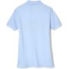 French Toast Women’s Cotton Blend Stretch Pique Short Sleeve Polo Shirt(Light Blue)