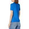 French Toast Women’s Cotton Blend Stretch Pique Short Sleeve Polo Shirt(Royal)