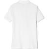 French Toast Women’s Cotton Blend Stretch Pique Short Sleeve Polo Shirt(White)