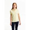 French Toast Women’s Cotton Blend Stretch Pique Short Sleeve Polo Shirt(Yellow)