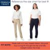 French Toast Womens’ Teen and Young Women’s Straight Fit Stretch Twill Pant(Khaki)